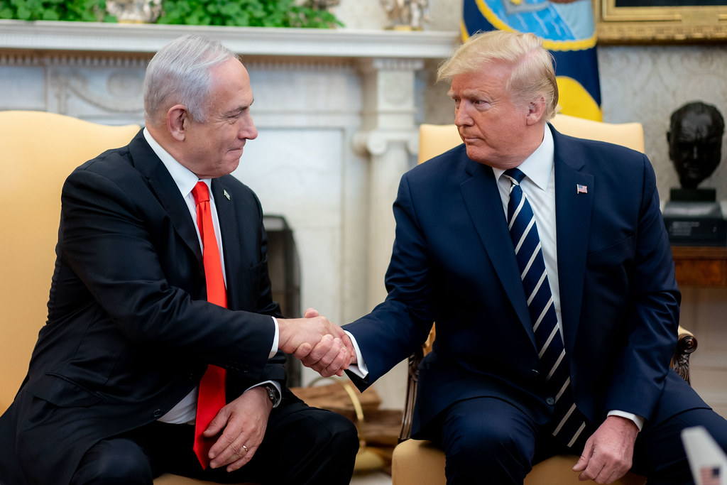 US President Donald Trump and Israeli Prime Minister Benjamin Netanyahu.